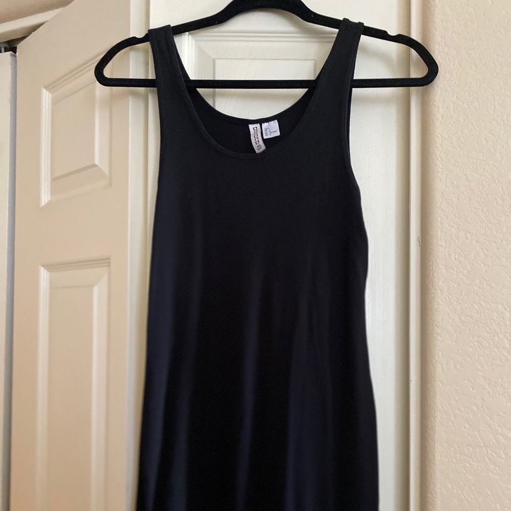 Black midi dress